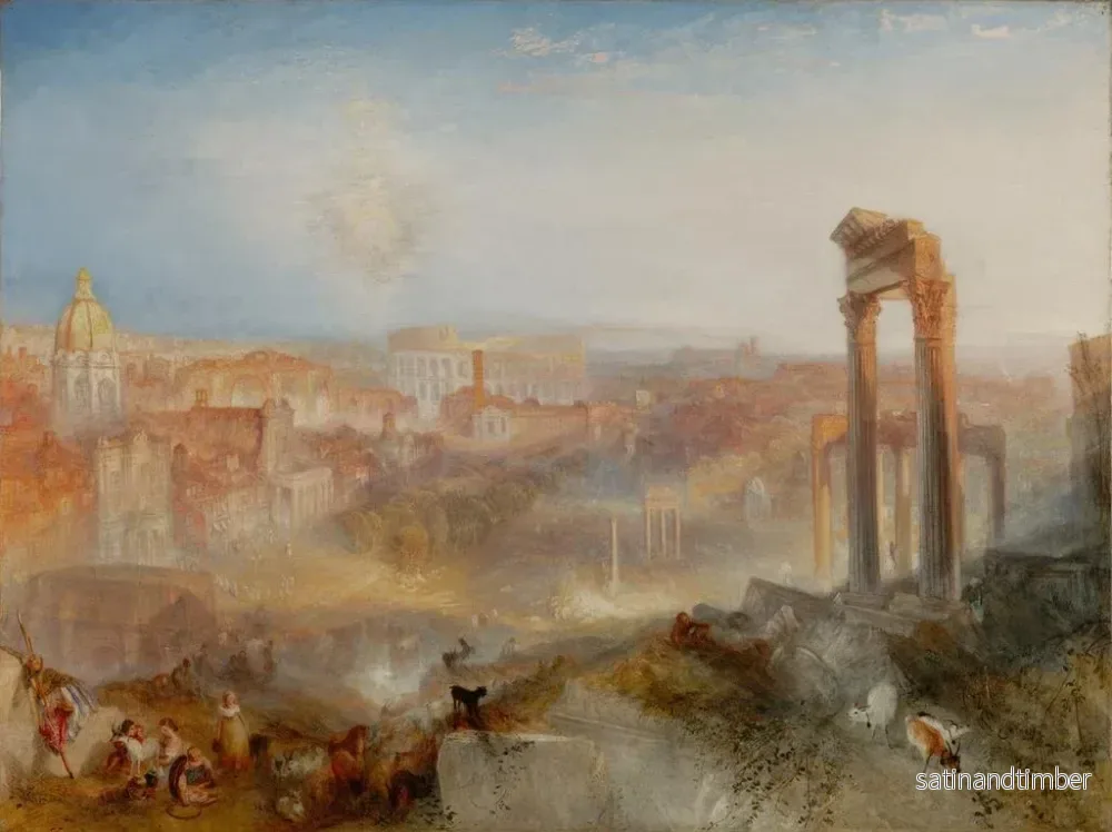 Reproduktion av målningen Rome moderne, Campo Vaccino - Joseph Mallord William Turner - Bild 2