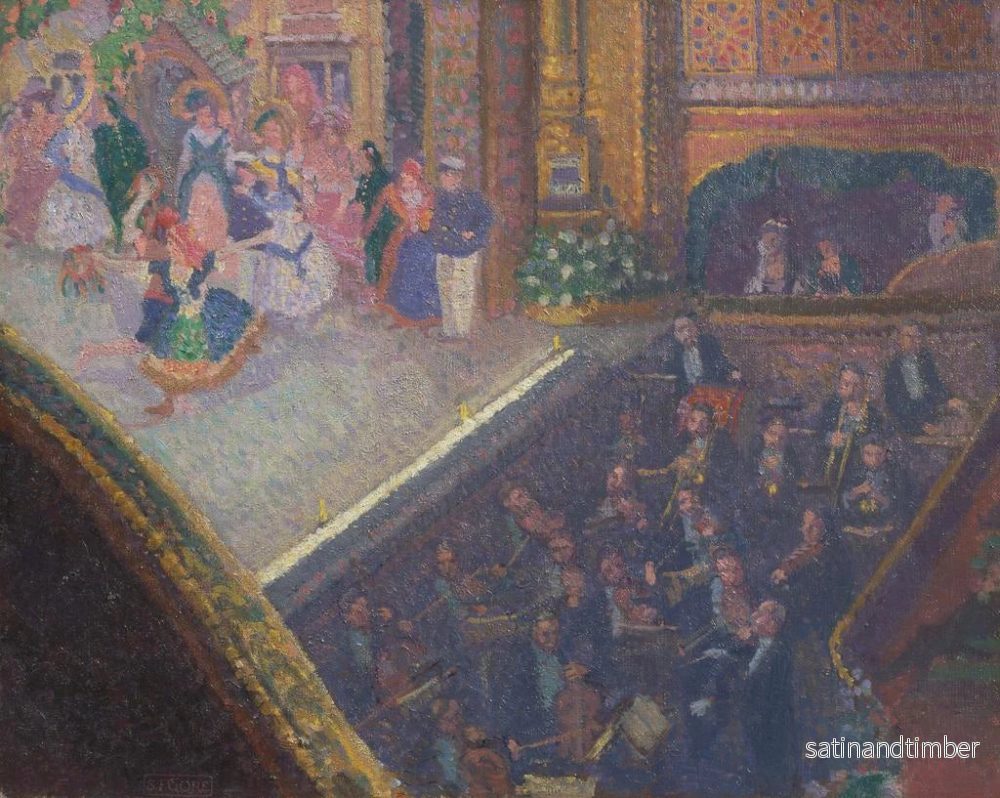 Reproduktion av målningen Scen av balett på sanden - Spencer Frederick Gore - Bild 2