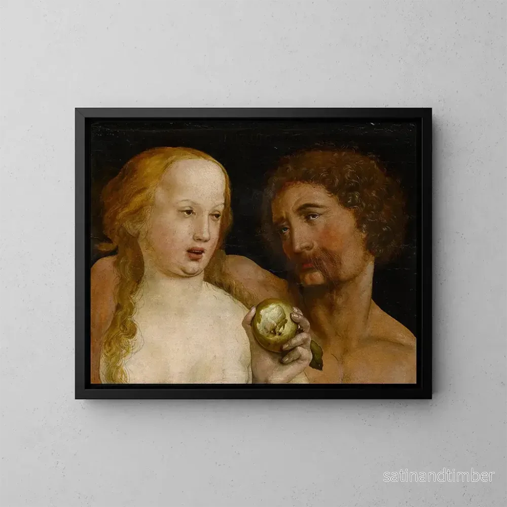 Reproduktion av målningen Adam och Eva - Hans Holbein den yngre