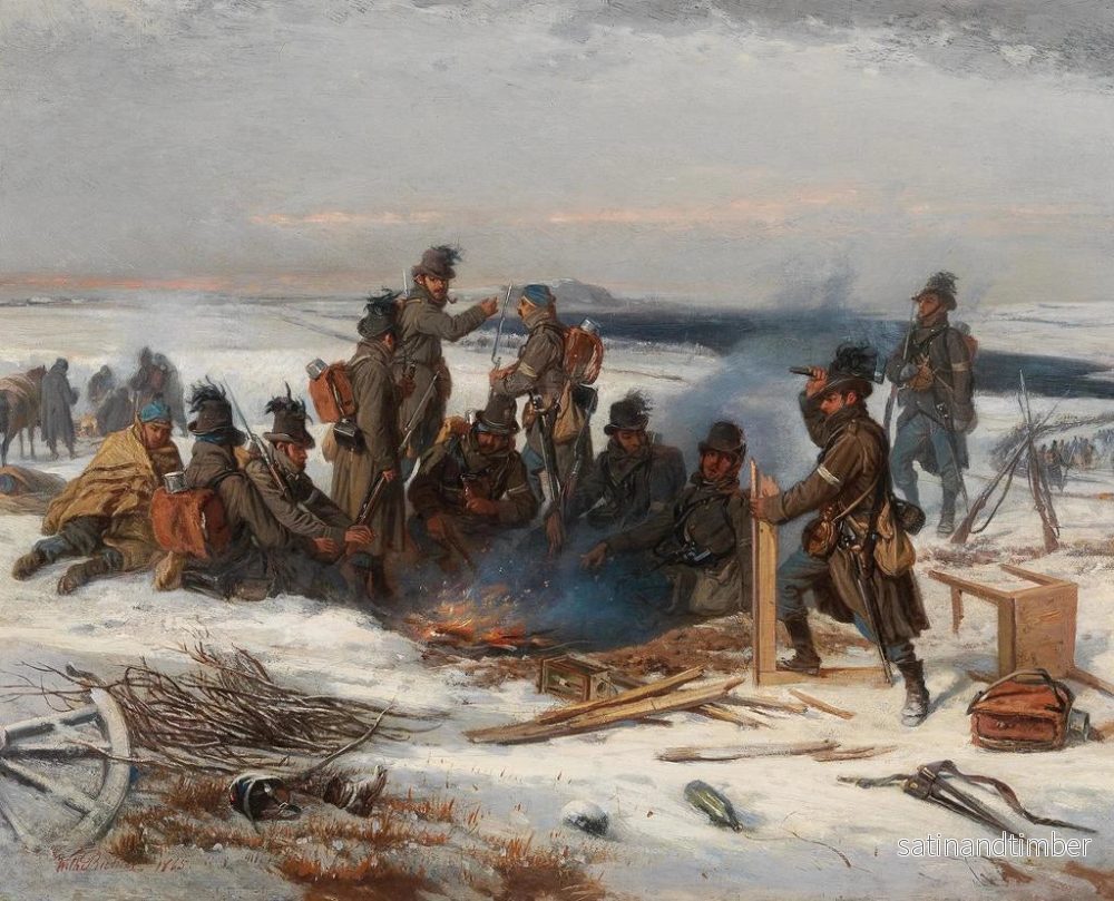 Reproduktion av målningen Repos des soldats - Wilhelm Richter - Bild 2