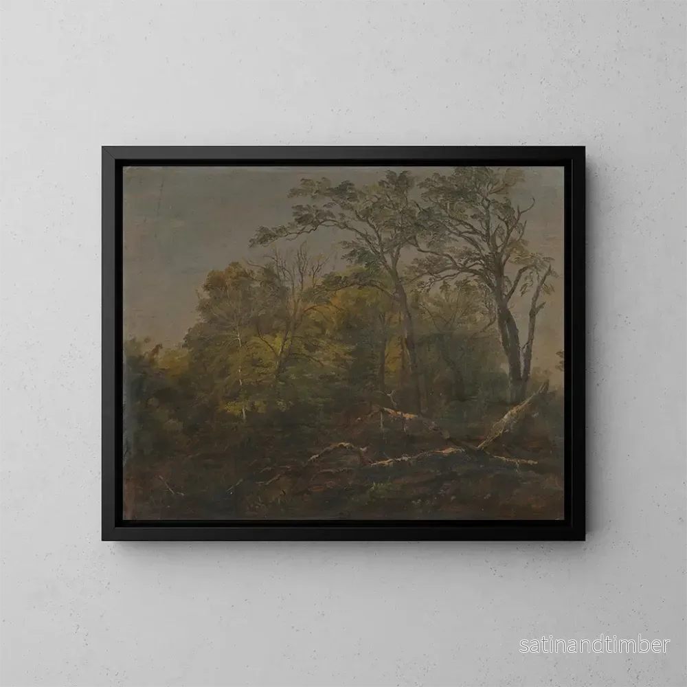 Reproduktion av målningen av Bois du Maine - Frederic Edwin Church