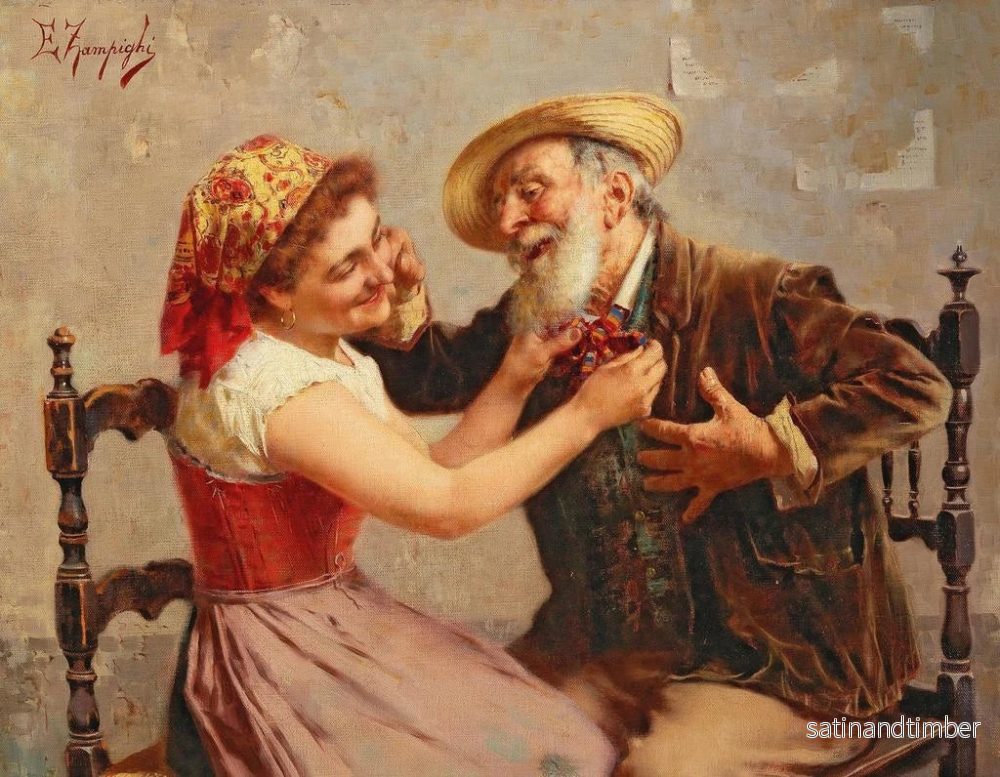 Reproduktion av målningen Le nœud papillon - Eugenio Zampighi - Bild 2