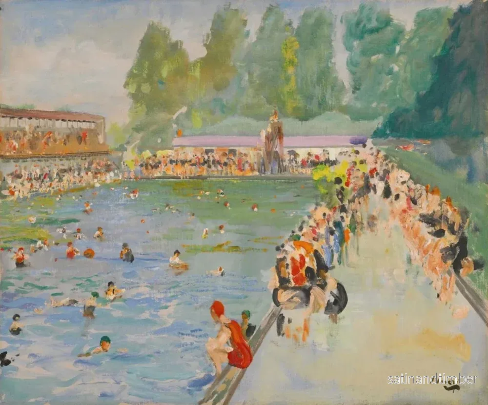 Reproduktion av målningen Bains de Chiswick - Sir John Lavery - Bild 2