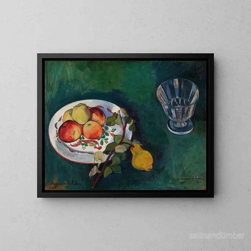 Reproduktion av målningen Naturtavla med frukter och ett glas - Suzanne Valadon