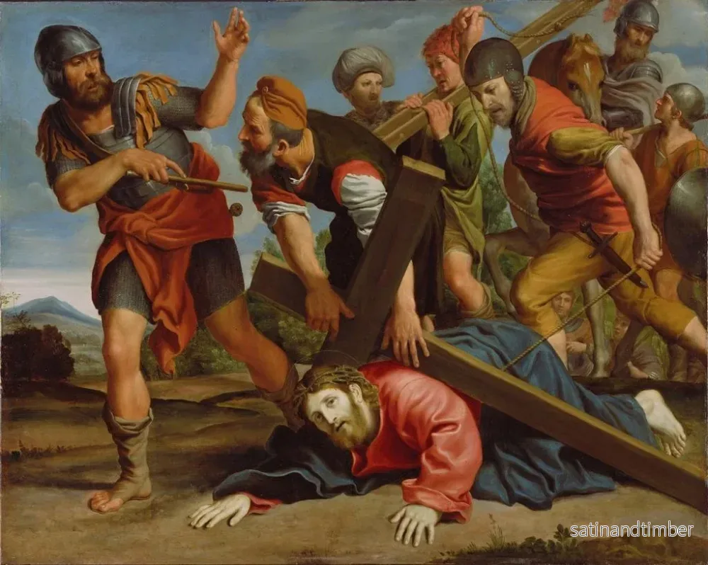 Reproduktion av målningen Le chemin du Calvaire - Domenichino - Bild 2