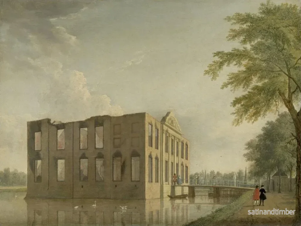 Reproduktion av målningen av Château de Berckenrode i Heemstede efter branden - Jan ten Compe - Bild 2