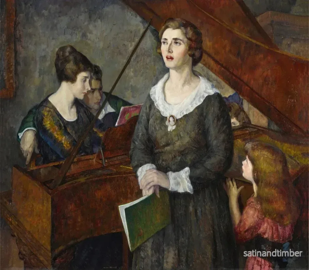 Reproduktion av målningen La Chanson - Léon Kroll - Bild 2