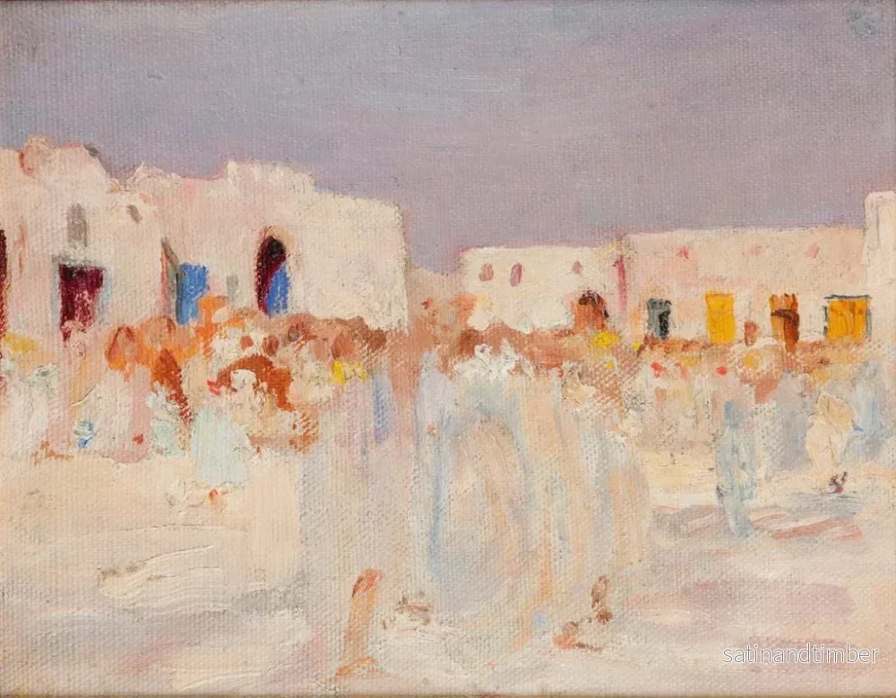 Reproduktion av målningen Kairouan i ett bazar - Jan Cybis - Bild 2