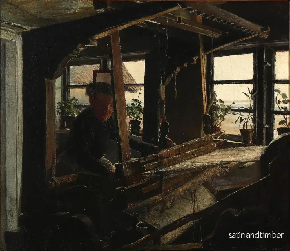 Reproduktion av målningen av inomhusbild av Hanehoved, fiskarsamhälle vid Melby Sogn - Laurits Andersen Ring - Bild 2