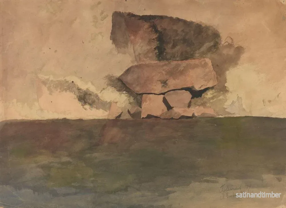 Reproduktion av målningen av stenblock - Gustav Wentzel - Bild 2
