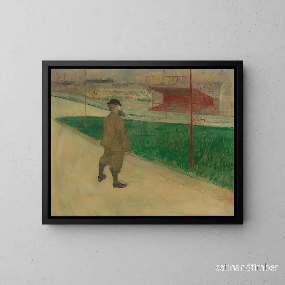 Reproduktion av målningen Tristan Bernard vid Buffalo Velodromen – Henri de Toulouse-Lautrec Reproduktion av målningen Tristan Bernard vid Buffalo Velodromen – Henri de Toulouse-Lautrec
