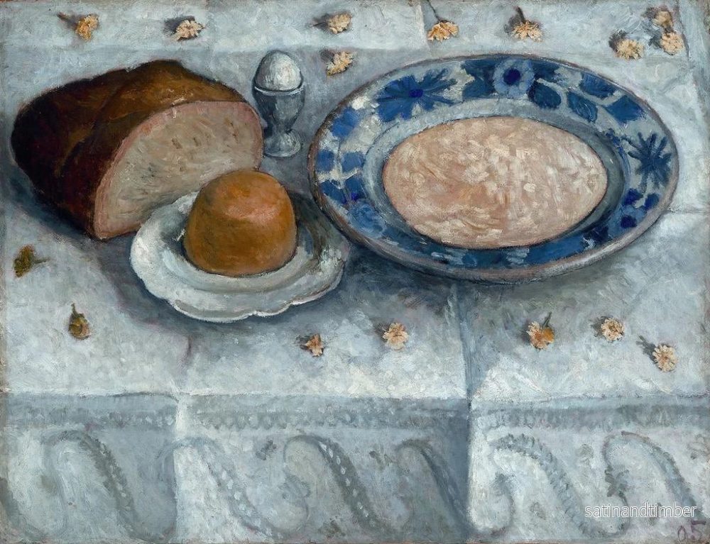 Reproduktion av målningen Naturtavla med en frukost av mjölksoppa - Paula Modersohn-Becker - Bild 2