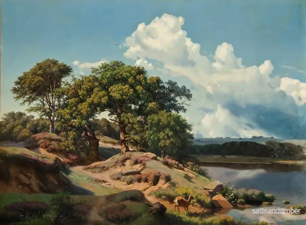 Reproduktion av målningen Landskap dansk - Heinrich Buntzen - Bild 2