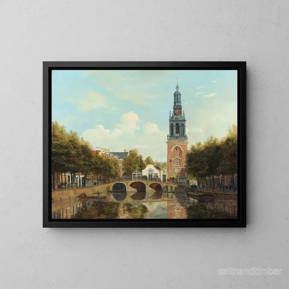 Reproduktion av målningen La Torensluis och tornet Jan Roodenpoort i Amsterdam – Hendrik Gerrit ten Cate Reproduktion av målningen La Torensluis och tornet Jan Roodenpoort i Amsterdam – Hendrik Gerrit ten Cate