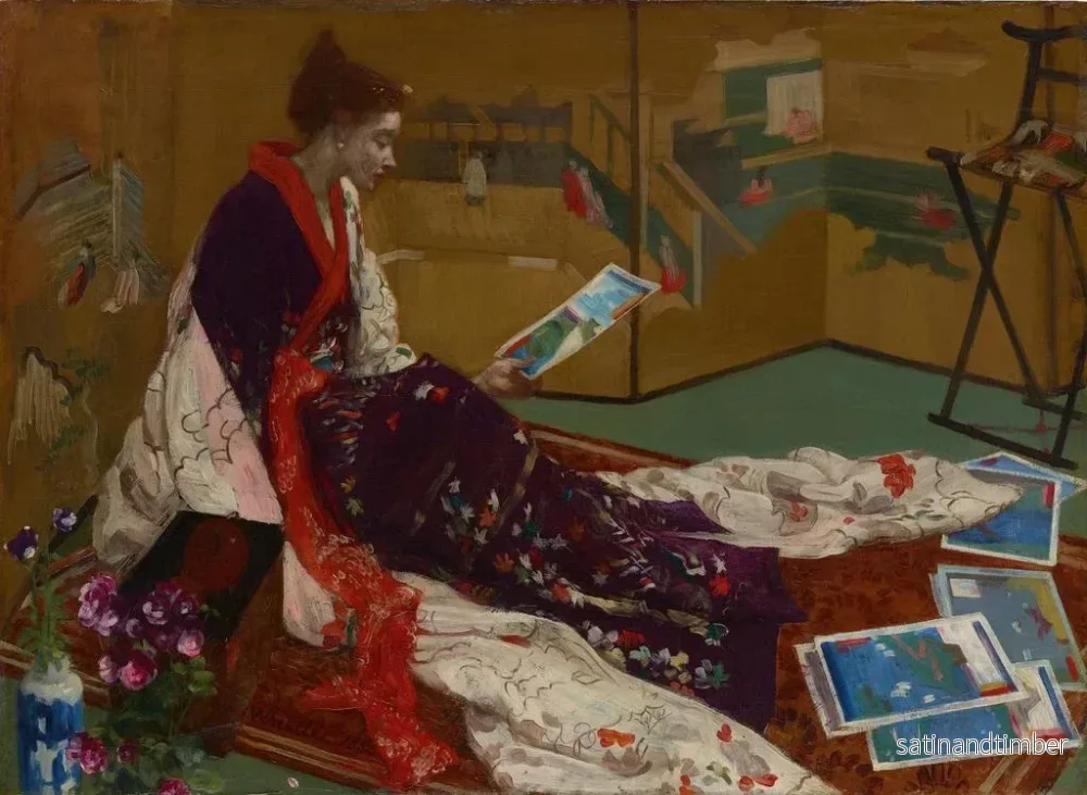 Reproduktion av målningen Caprice i lila och guld: L-skärmen i guld - James Abbott McNeill Whistler - Bild 2
