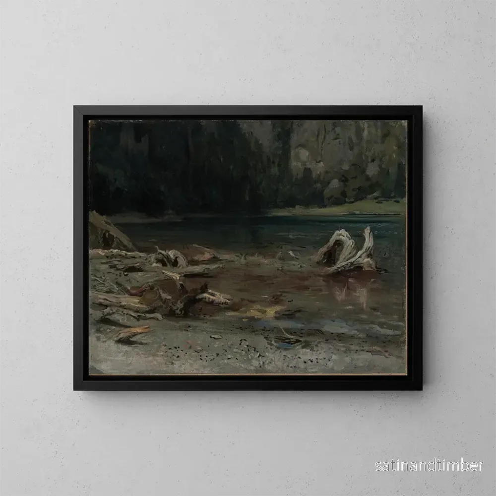 Reproduktion av målningen Le lac de la vallée - Emil Lugo