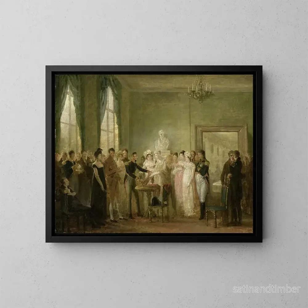 Reproduktion av målningen Ett okänt historiskt motiv - Mattheus Ignatius van Bree