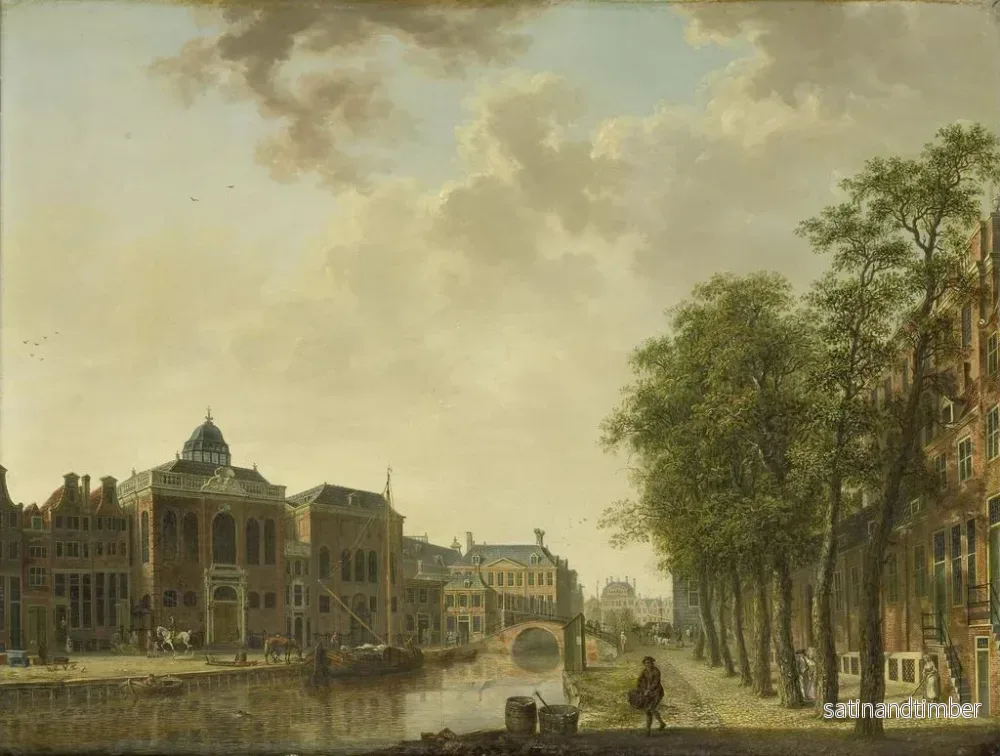 Reproduktion av målningen Vue du Houtmarkt à Amsterdam - Hendrik Keun - Bild 2