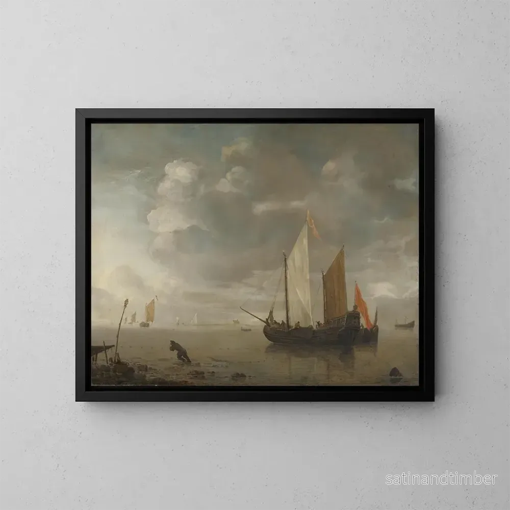 Reproduktion av målningen Mer lugn - Hendrick Jacobsz Dubbels