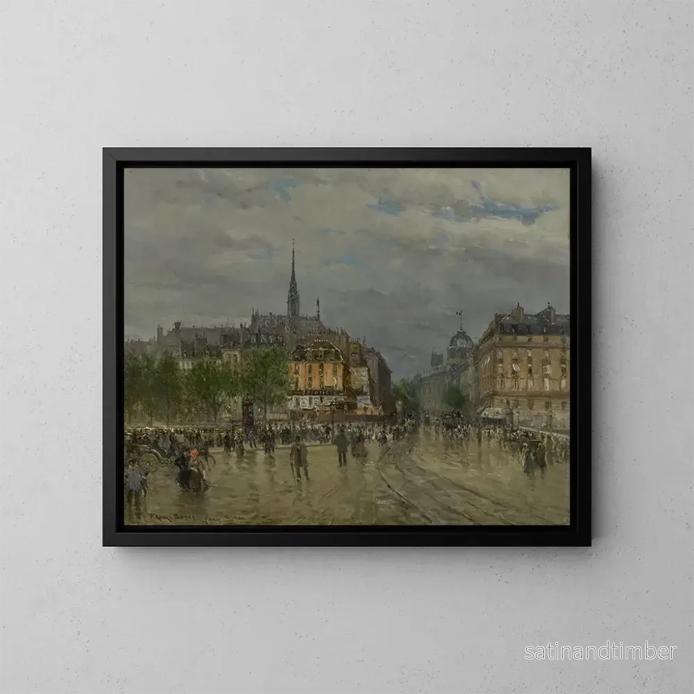 Reproduktion av målningen Vue de Paris - Frank Myers Boggs