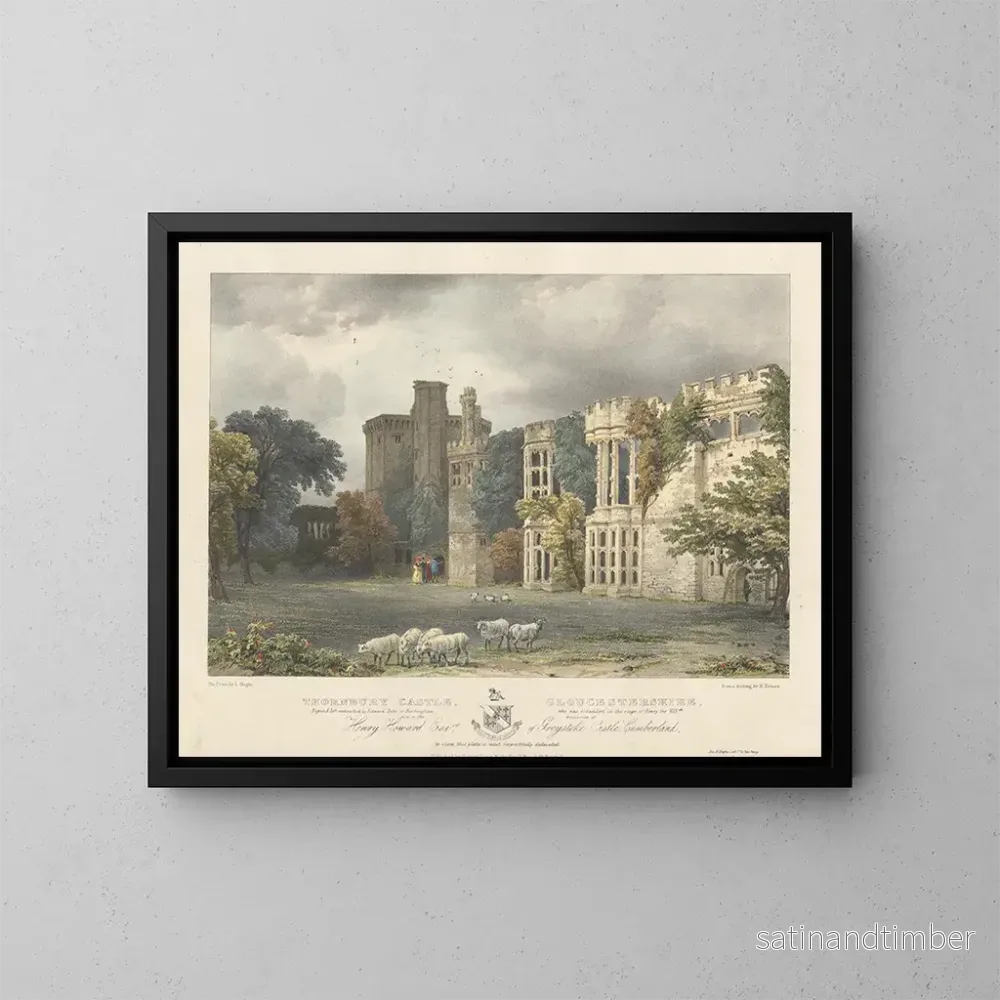 Reproduktion av målningen Château de Thornbury, Gloucestershire – Louis Haghe Reproduktion av målningen Château de Thornbury, Gloucestershire – Louis Haghe