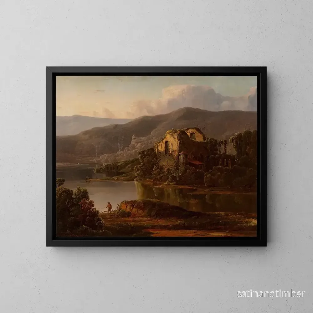 Reproduktion av målningen Landskap Italien med ruiner – William Louis Sonntag Reproduktion av målningen Landskap Italien med ruiner – William Louis Sonntag