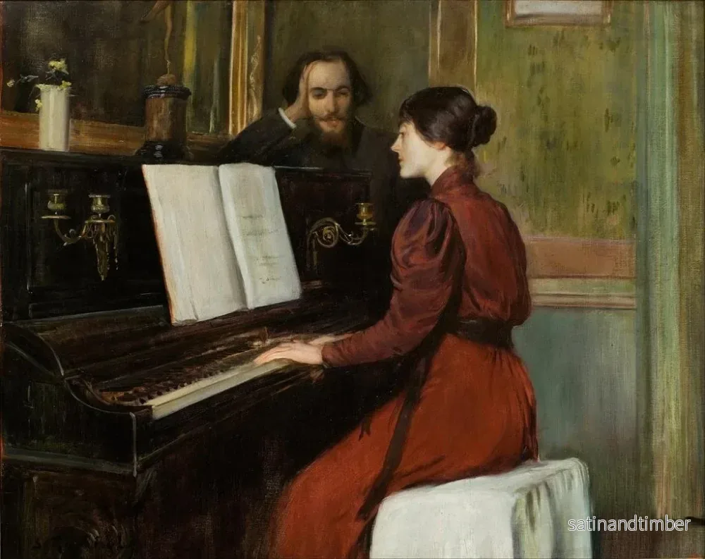 Reproduktion av målningen En roman - Santiago Rusiñol - Bild 2