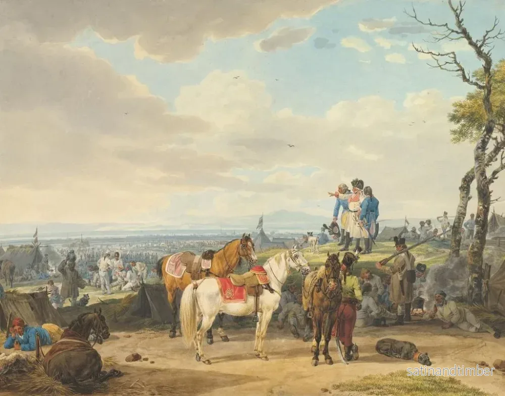 Reproduktion av målningen Soldats autrichiens - Wilhelm von Kobell - Bild 2