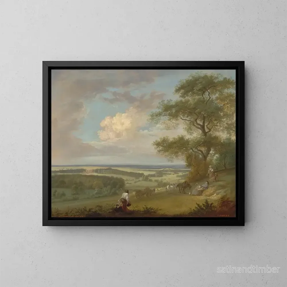 Reproduktion av målningen Hackwood Park, Hampshire – Paul Sandby Reproduktion av målningen Hackwood Park, Hampshire – Paul Sandby