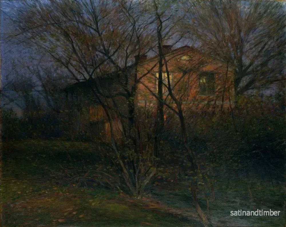 Reproduktion av målningen La Maison jaune - Karl Nordström - Bild 2