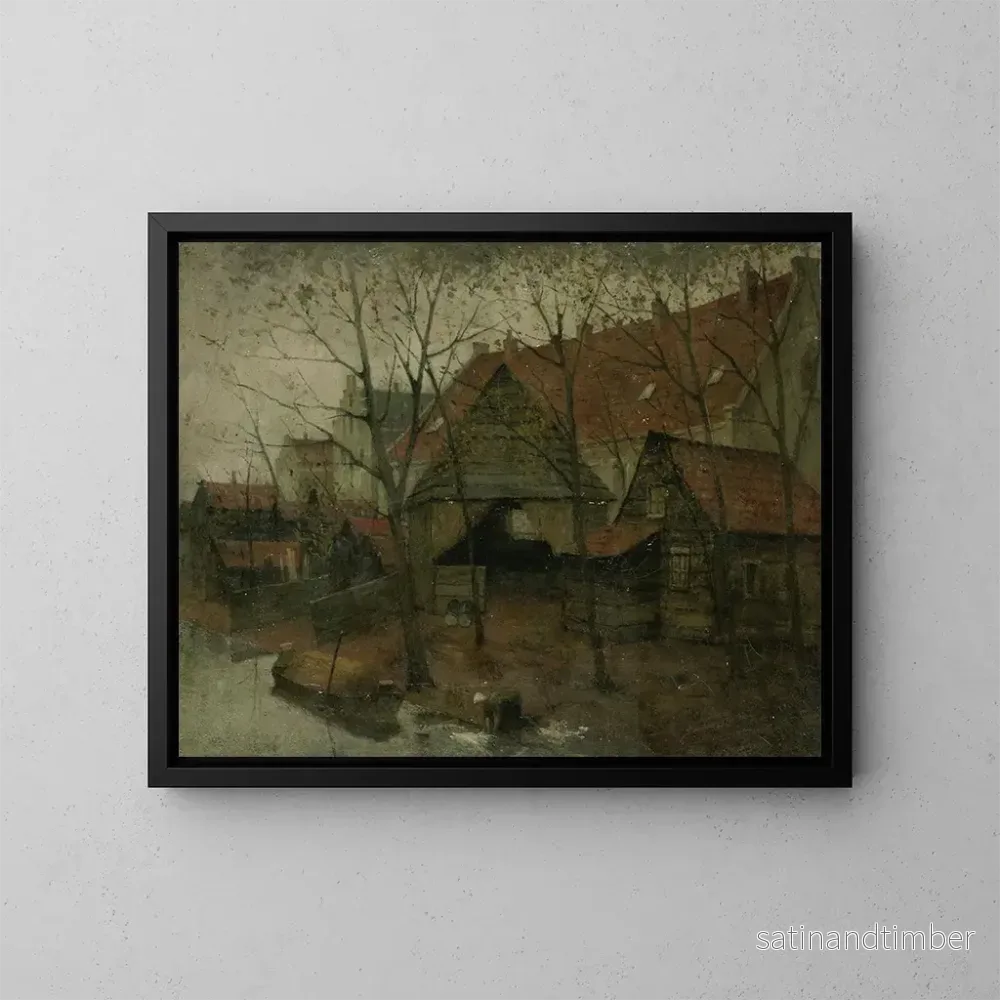 Reproduktion av målningen Le Vinkenbuurt nära Amsterdam – Eduard Karsen Reproduktion av målningen Le Vinkenbuurt nära Amsterdam – Eduard Karsen