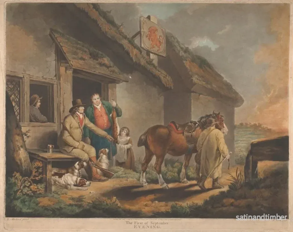 Reproduktion av målningen La première soirée de septembre - George Morland - Bild 2
