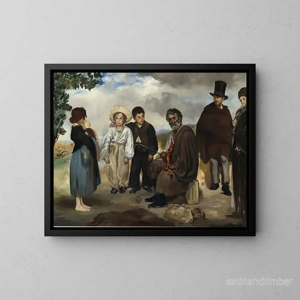 Reproduktion av målningen Le vieux musicien - Édouard Manet