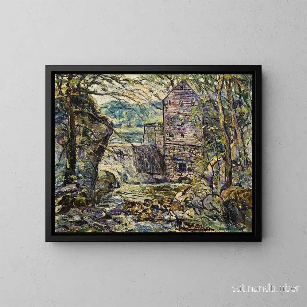 Reproduktion av målningen Le Moulin - Ernest Lawson