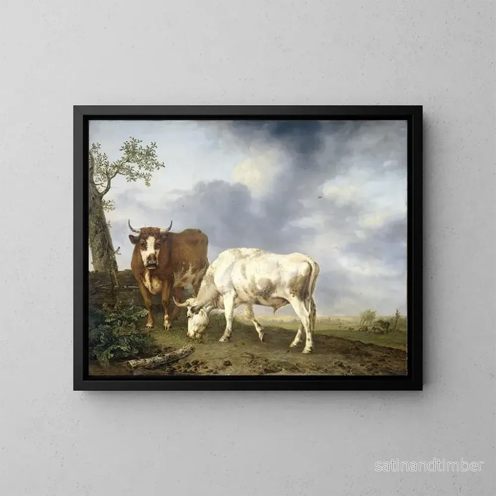 Reproduktion av målningen Bœufs dans le pré - Jan Kobell II