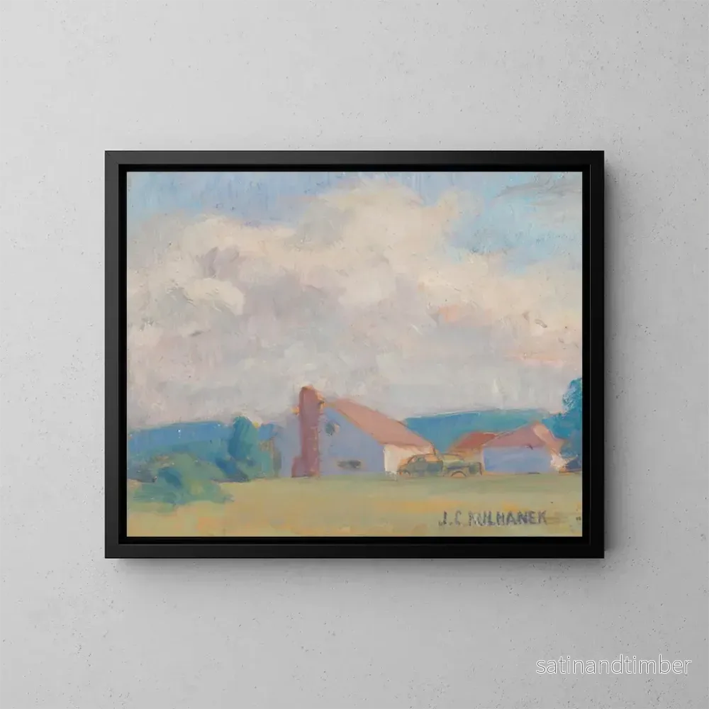 Reproduktion av målningen Vue de campagne - James C. Kulhanek
