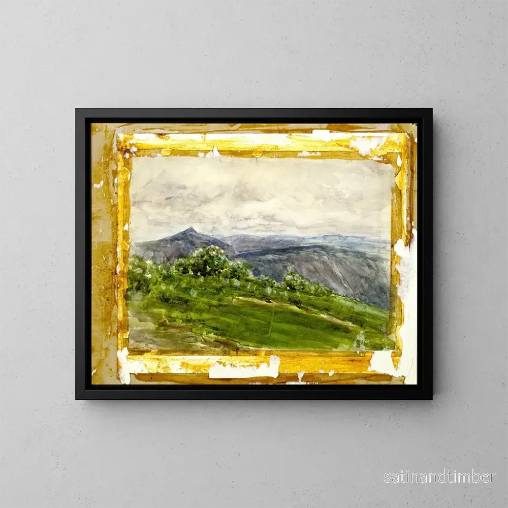 Reproduktion av målningen av bergslandskap i Skottlands högländer - Henry Ossawa Tanner