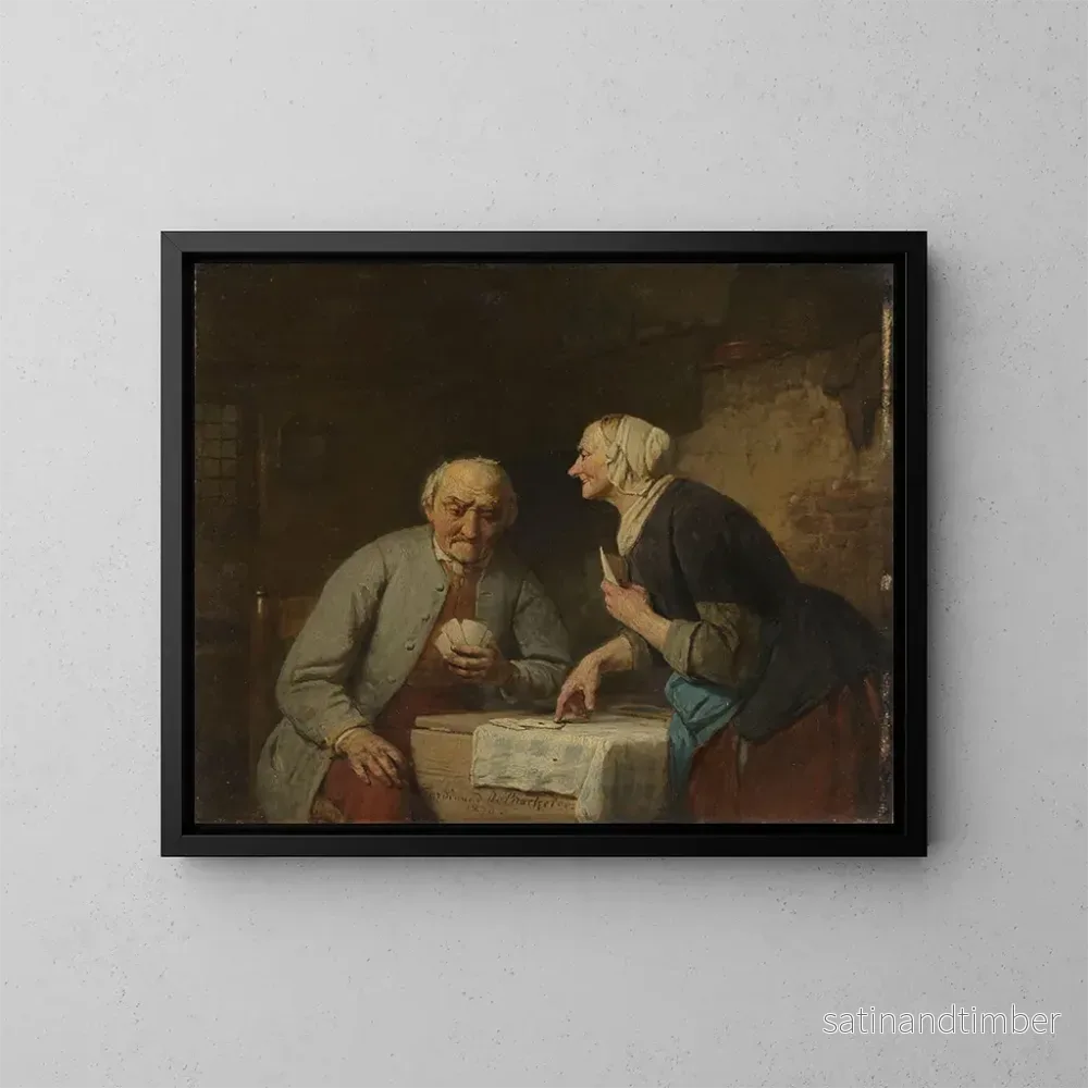 Reproduktion av målningen Trump – Ferdinand de Braekeleer Reproduktion av målningen Trump – Ferdinand de Braekeleer