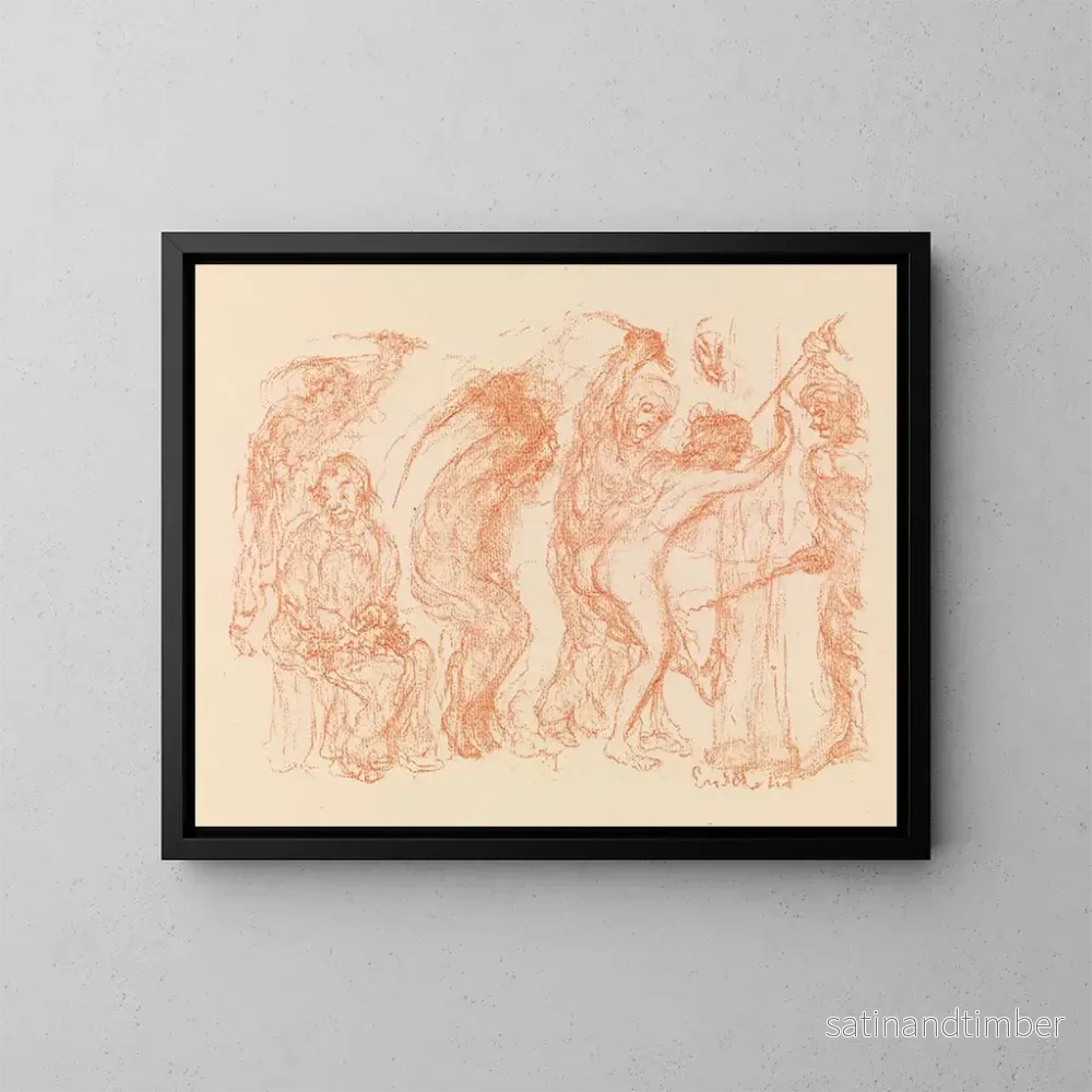 Reproduktion av målningen Flagellation - James Ensor