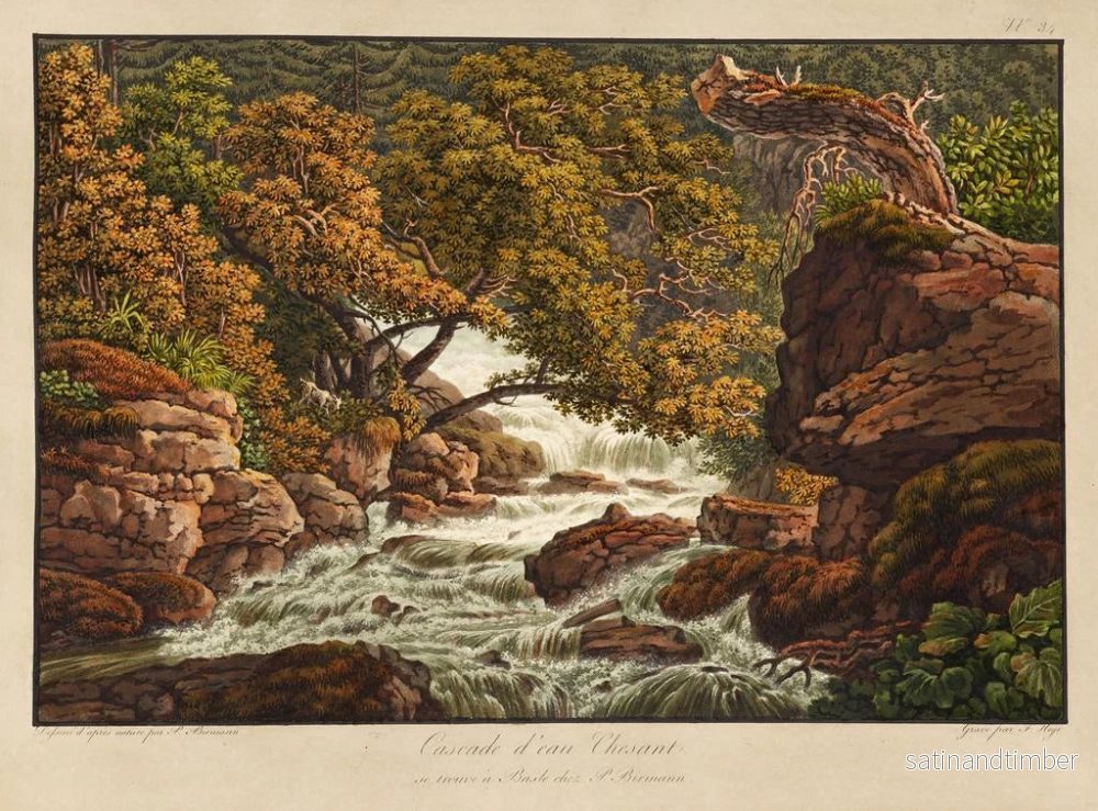 Reproduktion av målningen Cascade d'eau Chéret - Peter Birmann - Bild 2