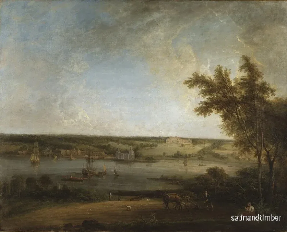 Reproduktion av målningen Landskap engelska från Mistley Hall, Essex - Elias Martin - Bild 2