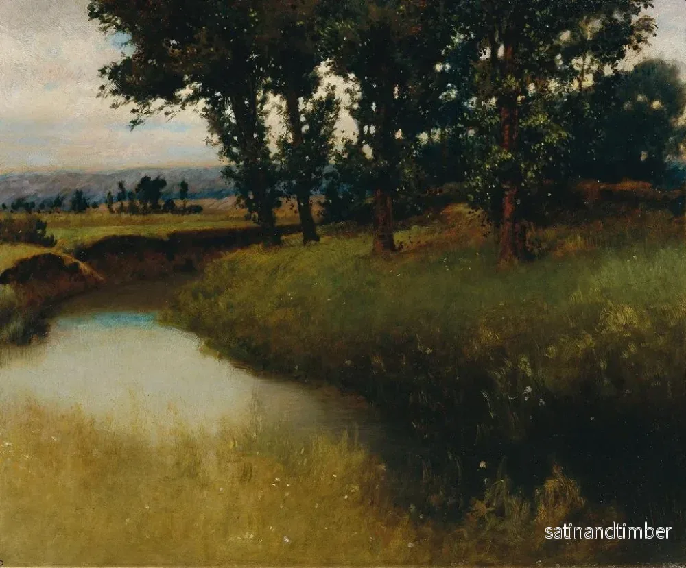Reproduktion av målningen Landskap vid kvällen - Carl Freiherr von Pidoll zu Quintenbach - Bild 2