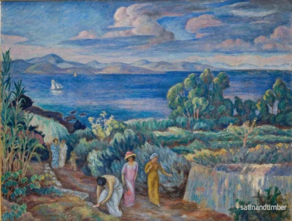 Reproduktion av målningen Återvändo från ett bad - Józef Pankiewicz - Bild 2