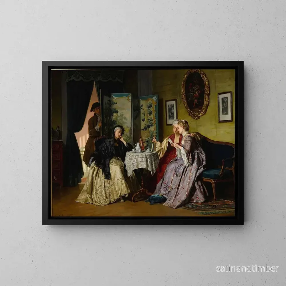 Reproduktion av målningen L'Écouteur - Jean Carolus