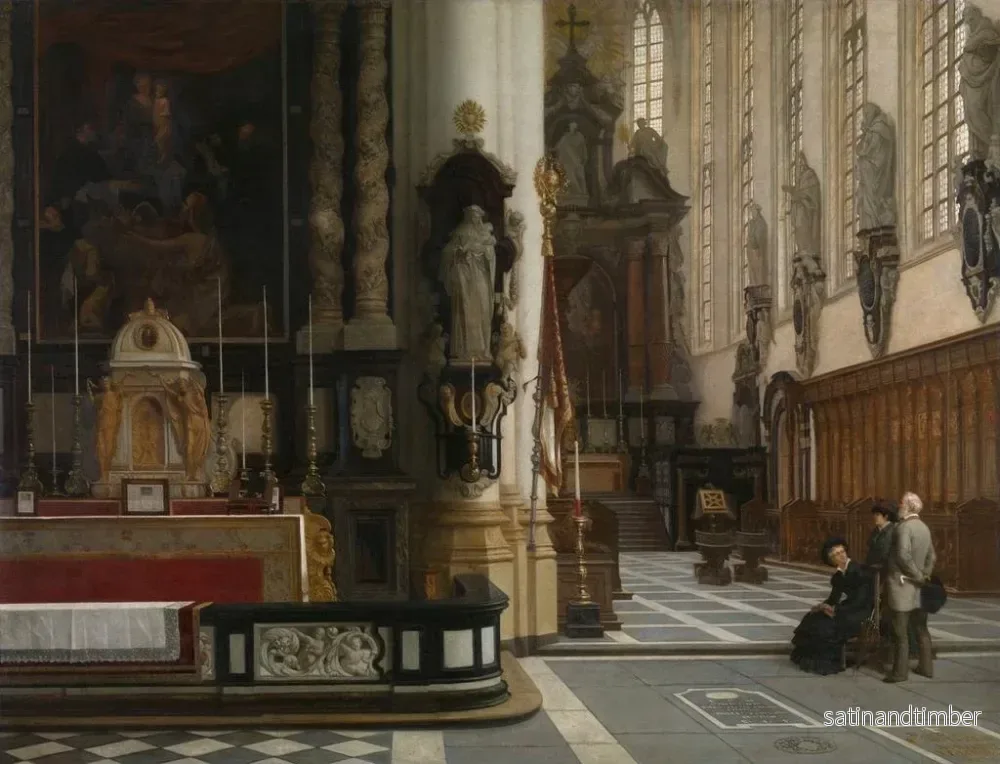 Reproduktion av målningen av interiören i Saint-Paul-kyrkan i Antwerpen - Jean Geeraerts - Bild 2