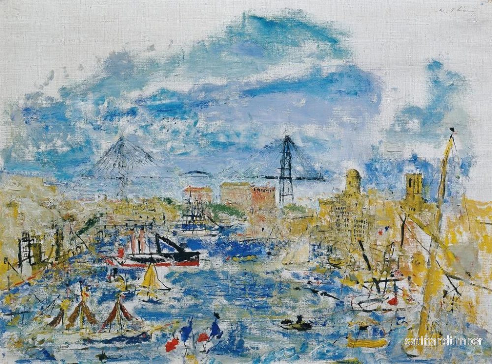 Reproduktion av målningen av Marseille hamn - Wilhelm Thöny - Bild 2