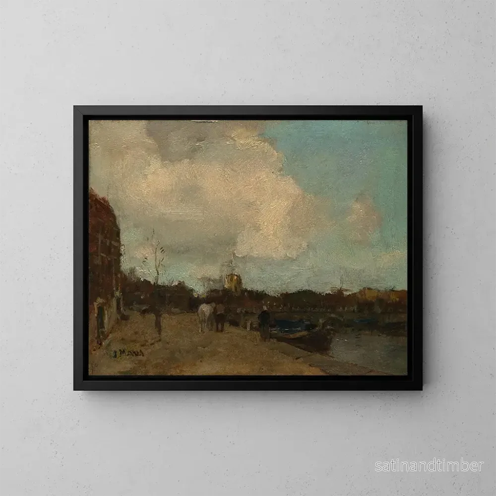Reproduktion av målningen Bord du canal – Jacob Maris Reproduktion av målningen Bord du canal – Jacob Maris