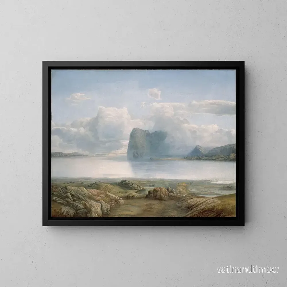 Reproduktion av målningen Île Borgya - Lars Hertervig