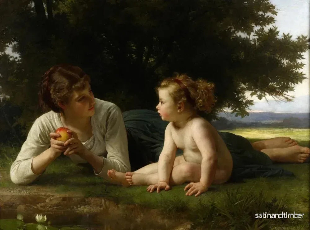 Reproduktion av målningen Tentation - William Bouguereau - Bild 2