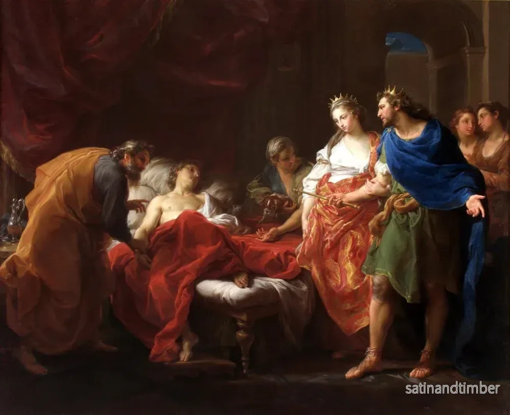 Reproduktion av målningen Antiochus och Stratonice - Pompeo Batoni - Bild 2